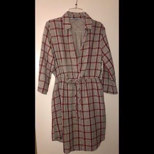 Cute Grey Flannel Dress by She + Sky. Size LARGE.